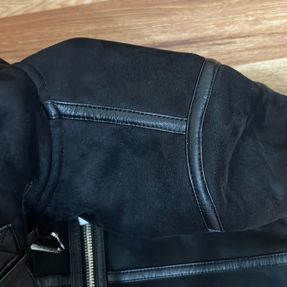 ZARA LONG FAUX SUEDE COAT JACKET size S - Picture 9 of 16